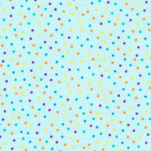 Load image into Gallery viewer, Fluffy Flannel Paintbrush Studios turquoise dots
