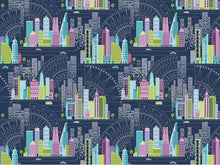 Load image into Gallery viewer, Cityscape night from Benartex Contempo Fabrics
