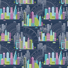 Load image into Gallery viewer, Cityscape night from Benartex Contempo Fabrics
