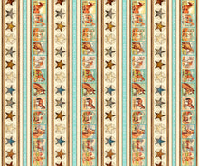 Load image into Gallery viewer, Hey Cowgirl Horse Stripe Quilting Treasures Fabric
