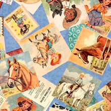 Load image into Gallery viewer, Hey Cowgirl Cowgirl Collage Quilting Treasures Fabric
