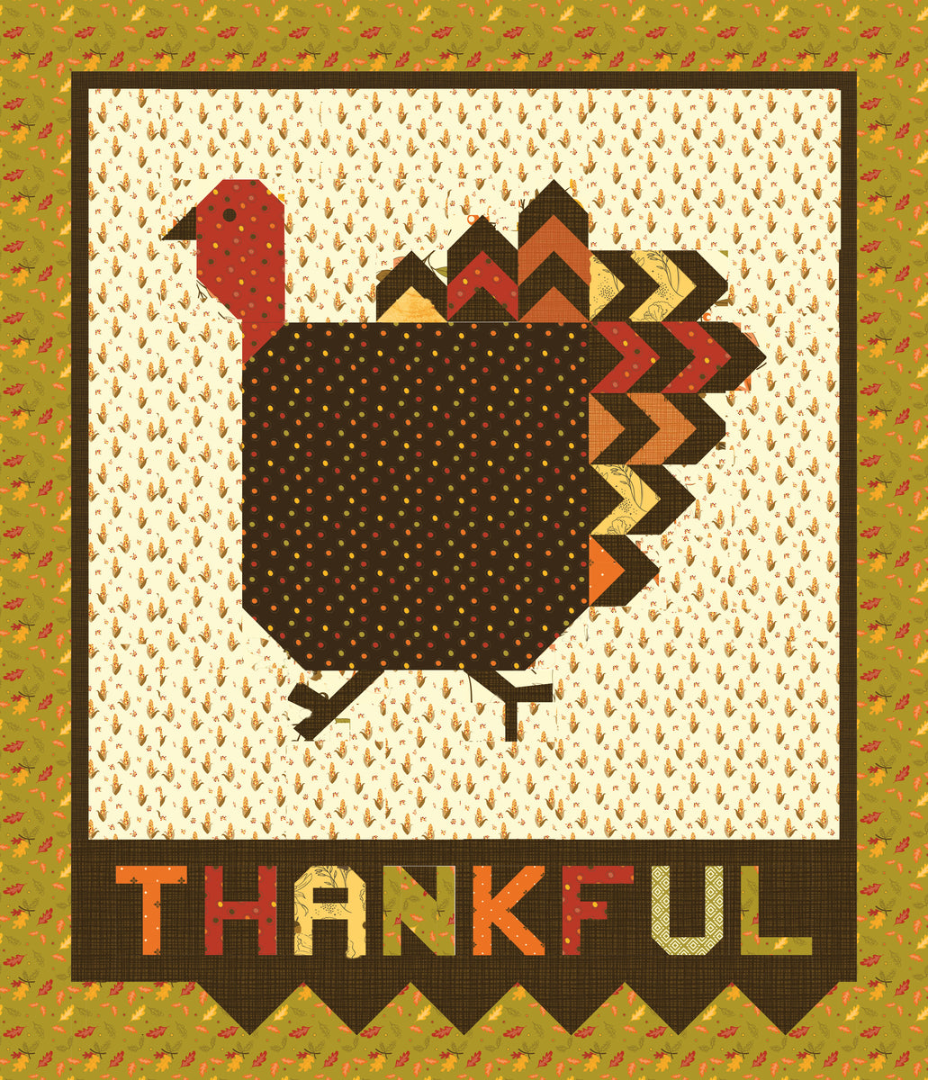 Gobble it up kit - Pattern designed by Sandy Gervais; fabrics chosen b ...