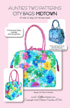 Load image into Gallery viewer, City Bag Midtown pattern From Aunties Two
