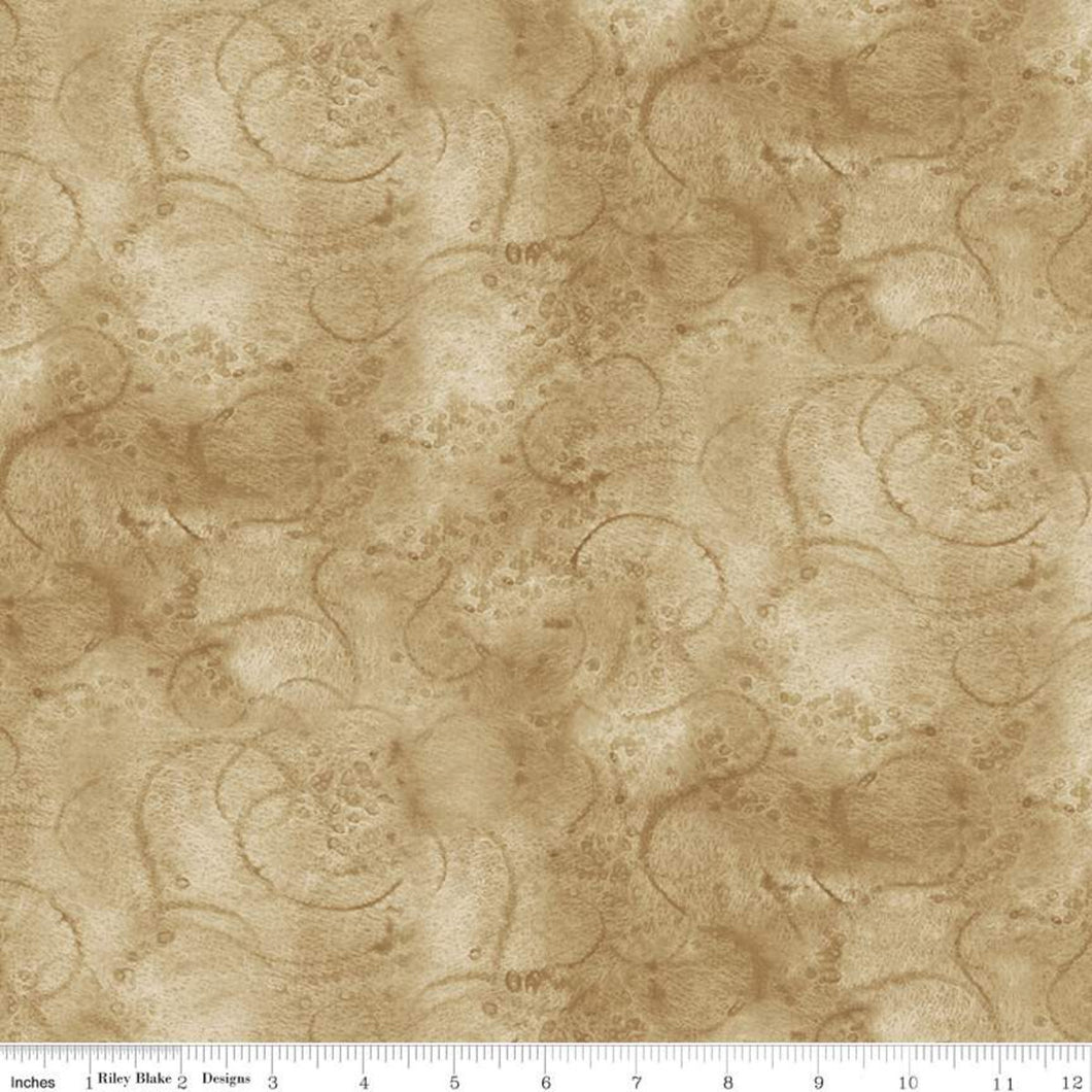Painter's Watercolor Swirl khaki by J. Wecker Frisch Collection