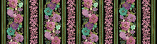 Load image into Gallery viewer, Shizuka collection floral stripe from Timeless Treasures Fabrics
