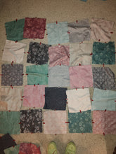 Load image into Gallery viewer, Cozy jacquard and flannel rag quilt
