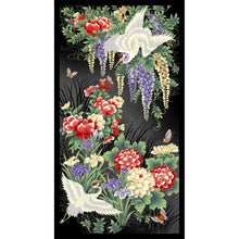 Load image into Gallery viewer, Tsuru Panel Metallic crane and wisteria
