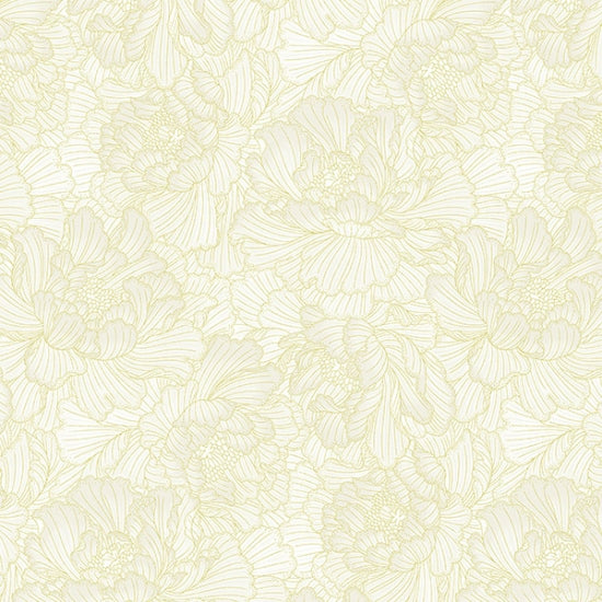 Graceful garden floral papyrus gold