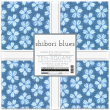 Load image into Gallery viewer, Shibori Blues by Sevenberry ten square layer cake Complete Collection from Robert Kaufman
